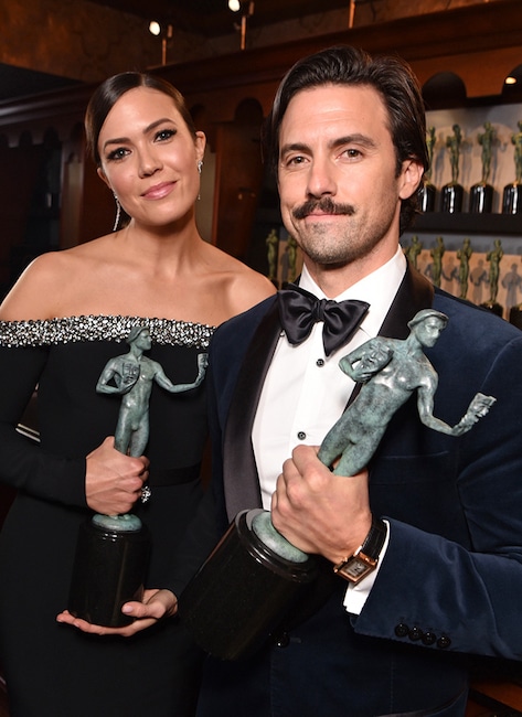 Mandy Moore, Milo Ventimiglia, 2019 SAG Awards, Candids